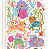 Colorful Cats Blank Card
