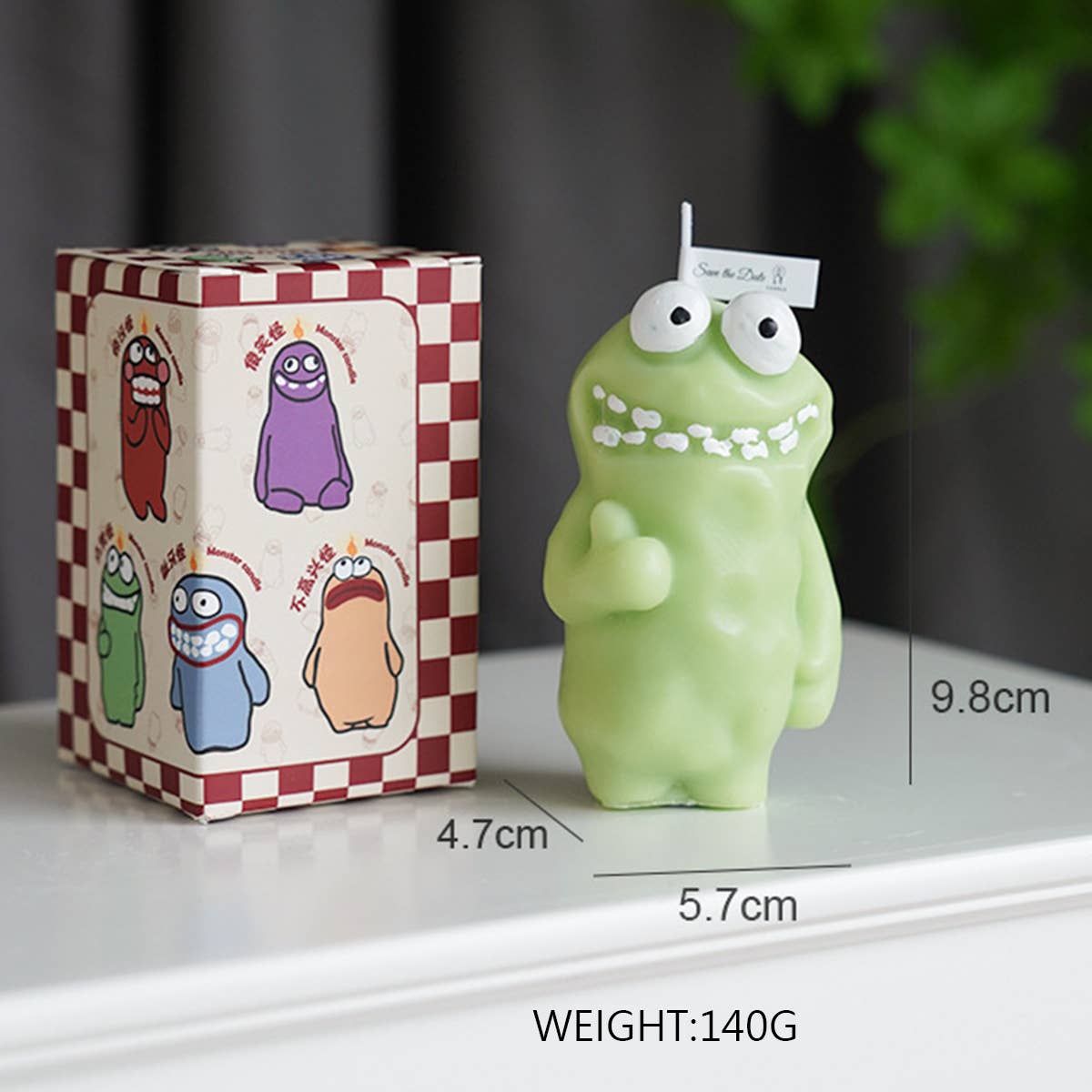 Cartoon Clay Monster Candle - 5 Styles