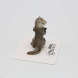 Nimble Asian Otter Porcelain Miniature
