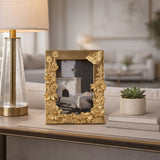 4 x 6 Gold Resin Spring Time Frame
