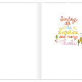 Sun Thank You Card