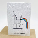 Strange & Wonderful Growing Paper Greeting Card