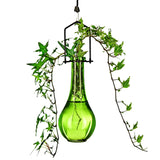 Green Hanging Drop Bottle Propagation Vase