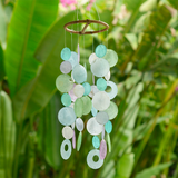 Capiz Chime Small Round | Wisteria