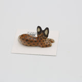 Pounce African Serval Porcelain Miniature