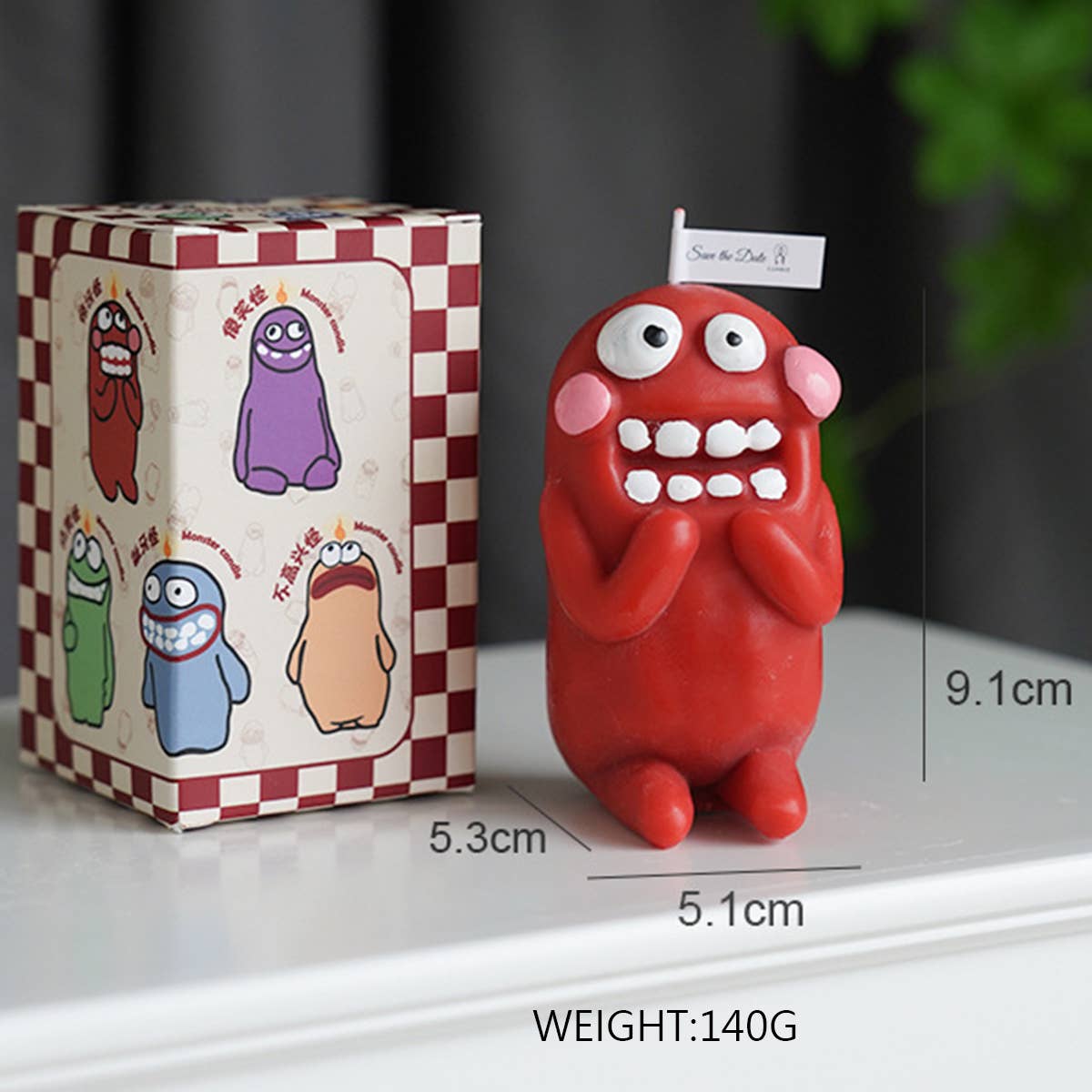 Cartoon Clay Monster Candle - 5 Styles