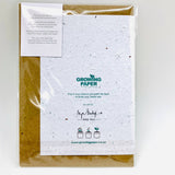 Growing Paper greeting card - Let's Stick Together