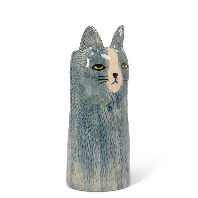 Skinny Cat Vase-6"H