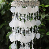 White Capiz Shell and Mirror Wind Chime