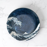 Kanagawa Great Wave Porcelain Appetizer Salad Plate