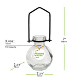 Aqua Hanging Ball Propagation Vase