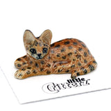 Pounce African Serval Porcelain Miniature
