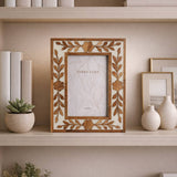 4 x 6 Wooden Petals Photo Frame