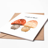 Love You Mushroom Greeting Card