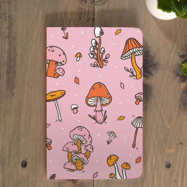 Pink Mushroom Classic Notebook