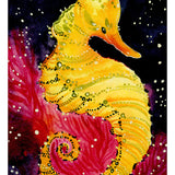 Alina Chau Watercolor - Seahorses "8x11"