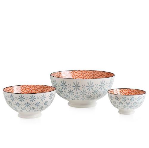 Kiri Porcelain Gerbera Diamond Bowl - 3 Sizes