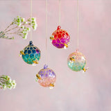 Honey Comb Bee Ball Ornament - 4 Styles
