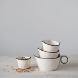 Stoneware Measuring Cups, Set of 4