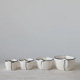 Stoneware Measuring Cups, Set of 4