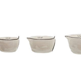 Stoneware Measuring Cups, Set of 4