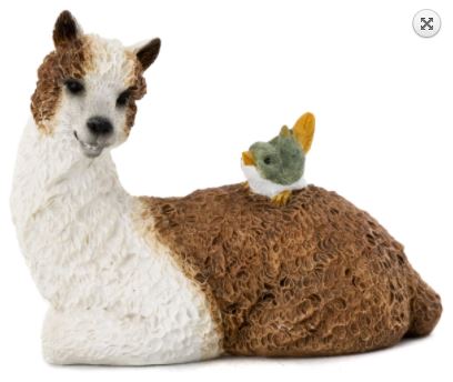 Llama with Bird - Garden to Go Figurine