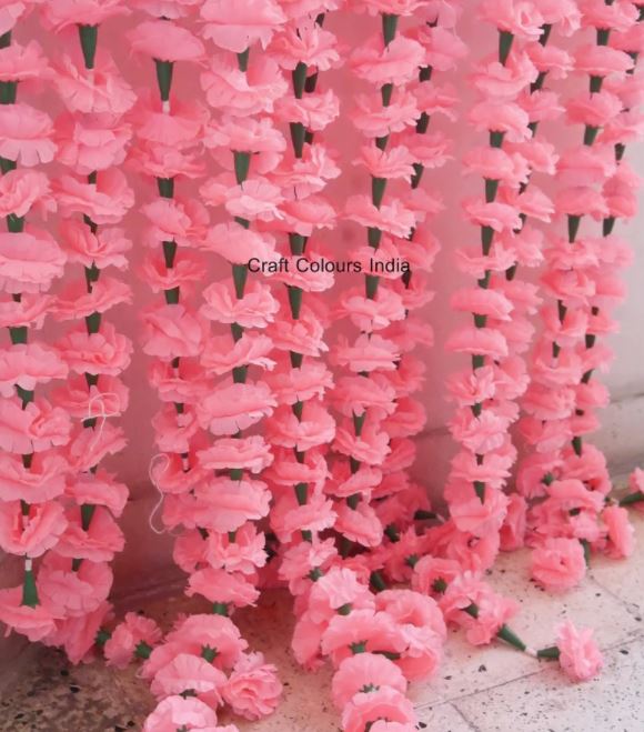 Faux Indian Wedding Flower Garlands - 6 Colors