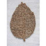Woven Seagrass Leaf Shaped Placemat
