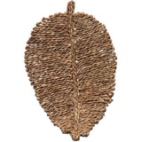 Woven Seagrass Leaf Shaped Placemat