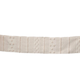 Woven Cotton Textured Table Runner with Pom Poms & Tassels