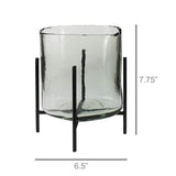 Suez Glass Hurricane with Stand