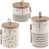 Expression Canisters with Lid & Spoon - 3 Styles