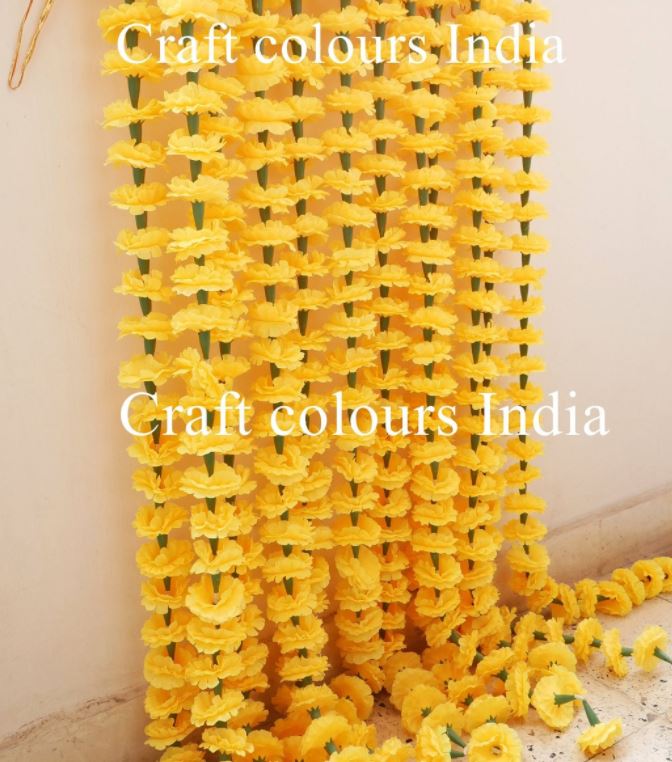 Faux Indian Wedding Flower Garlands - 6 Colors