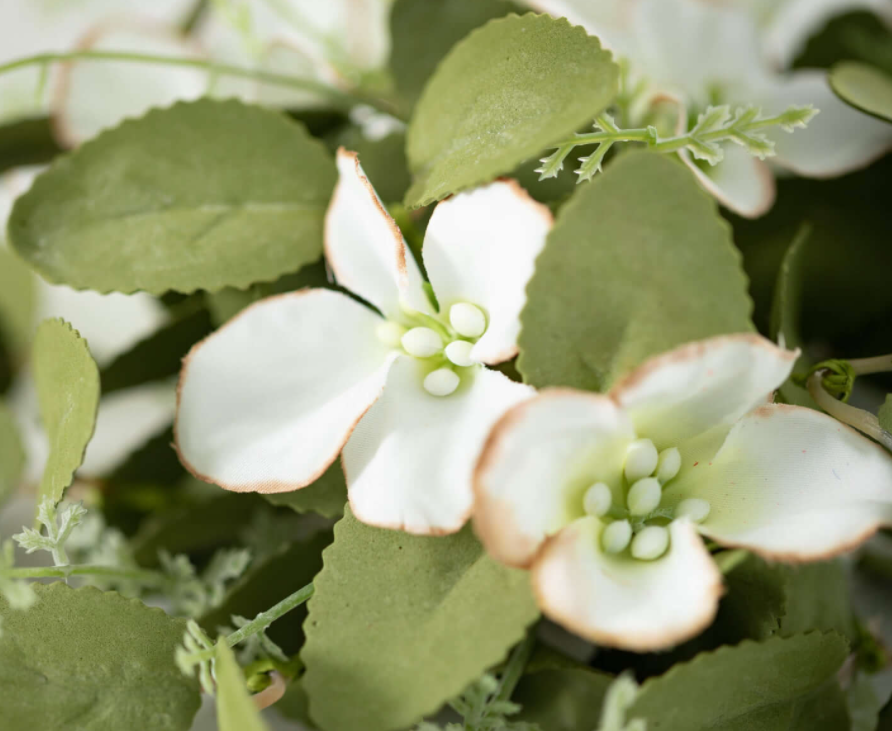 Faux Dogwood Swag