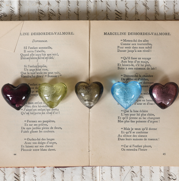 Glass Hearts - 6 Colors
