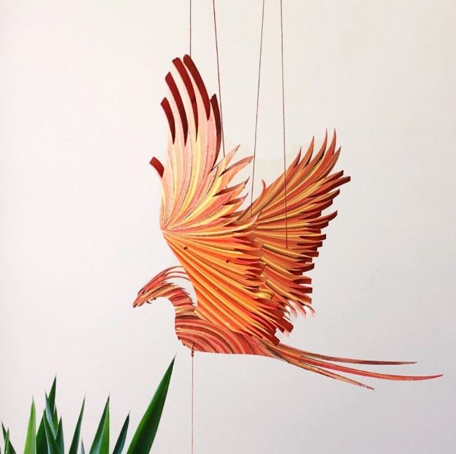 Phoenix Firebird Flying Bird Mobile