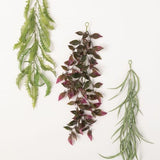 Set of 3 Hanging Grass Fern Leaf