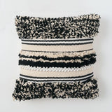 Patterned Black & White Pillow