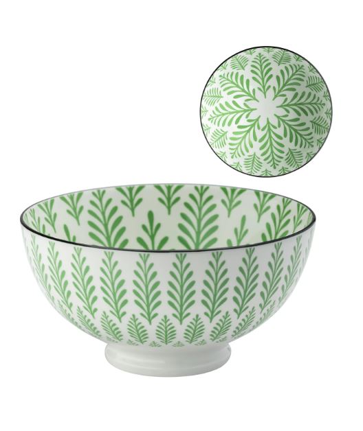 Kiri Porcelain Green Cyprus Bowl