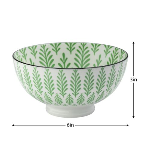 Kiri Porcelain Green Cyprus Bowl