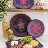 Folk Flower Wood Platter - 6 Styles