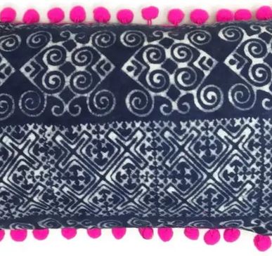 Small Batik Oasis Pillow Cover - 2 Colors