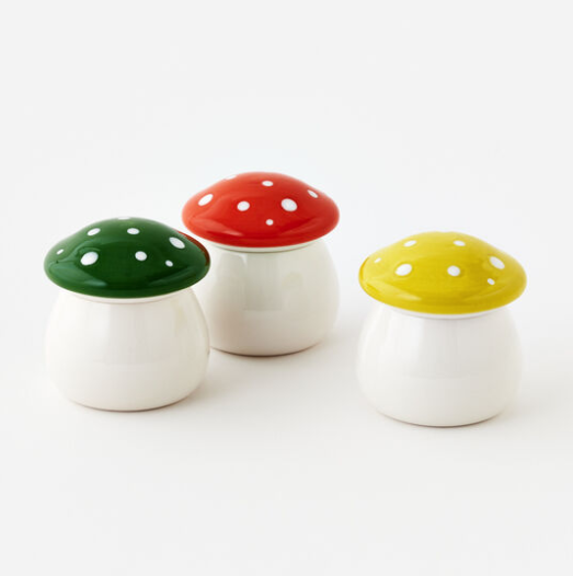 Mushroom Jar w/Silicone Seal - 3 Colors