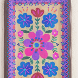 Folk Flower Wood Platter - 6 Styles