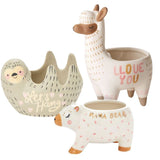 Fuzzy Feelings Animal Planters - 3 Styles