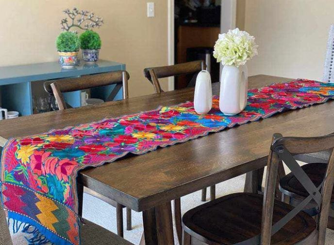 Floral Woven Table Runner - 2 Sizes