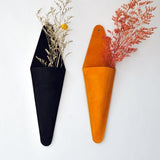 Suede Leather Wall Vase