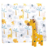 Muslin Baby Blanket with Stuffed Animal - 4 Styles