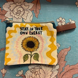 Good Vibes Canvas Coin Purse - 6 Styles