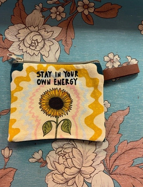 Good Vibes Canvas Coin Purse - 6 Styles